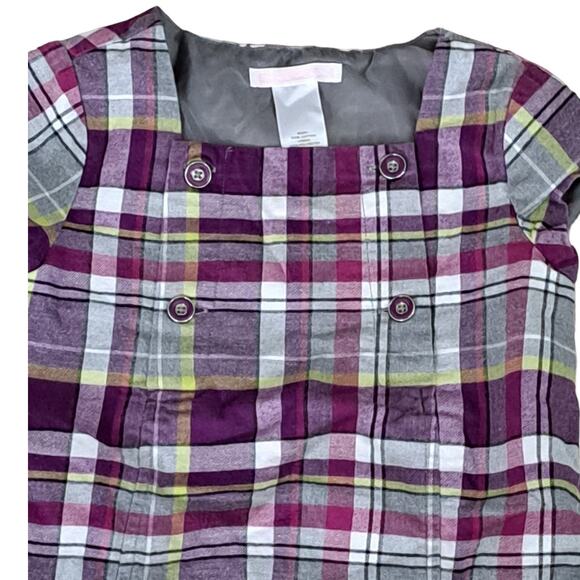 Janie & Jack City Museum Plaid Dress Size 4 - Picture 2 of 7